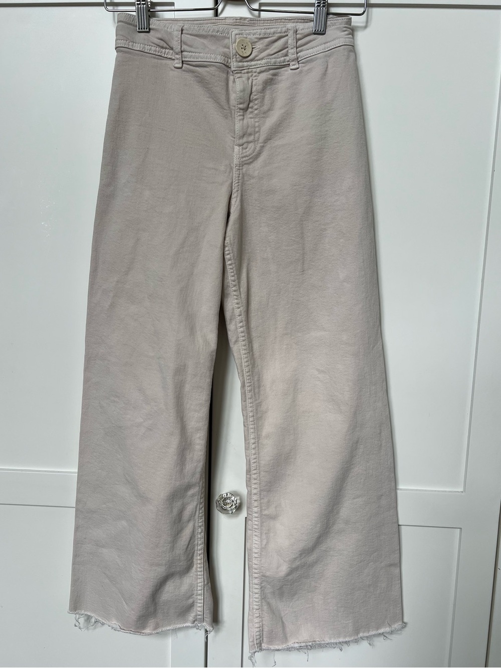 Zara flare denim - cream - girls 13/14